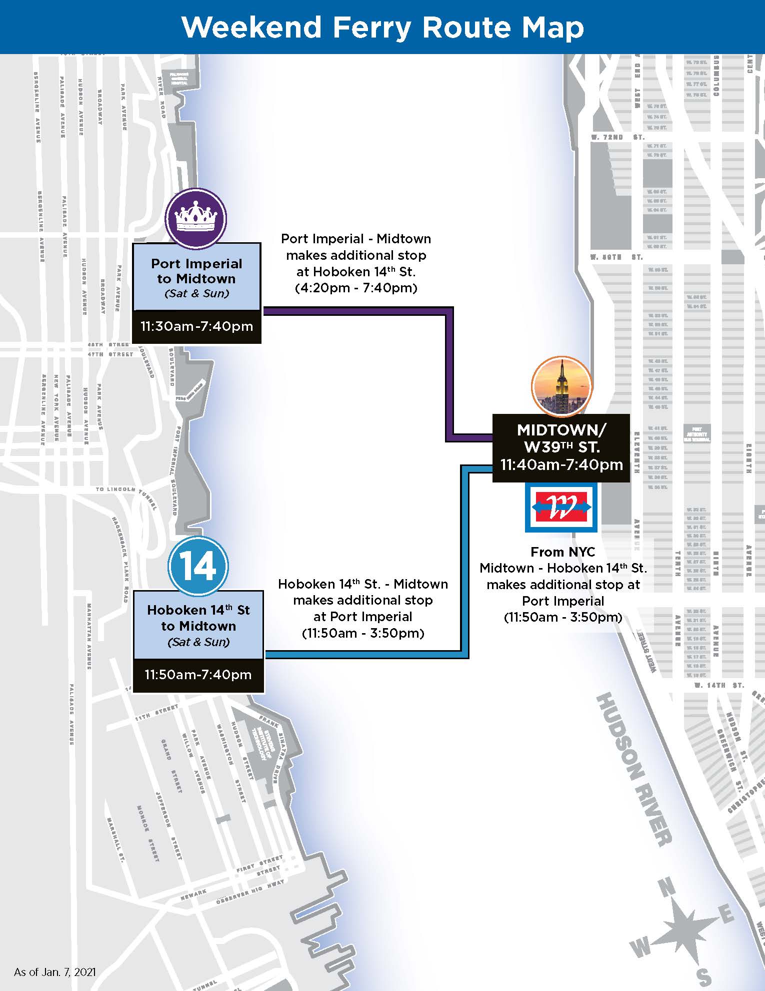 Weekend Service to Midtown & Downtown