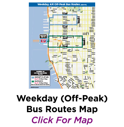 Weekday Off-Peak Bus Routes Map
